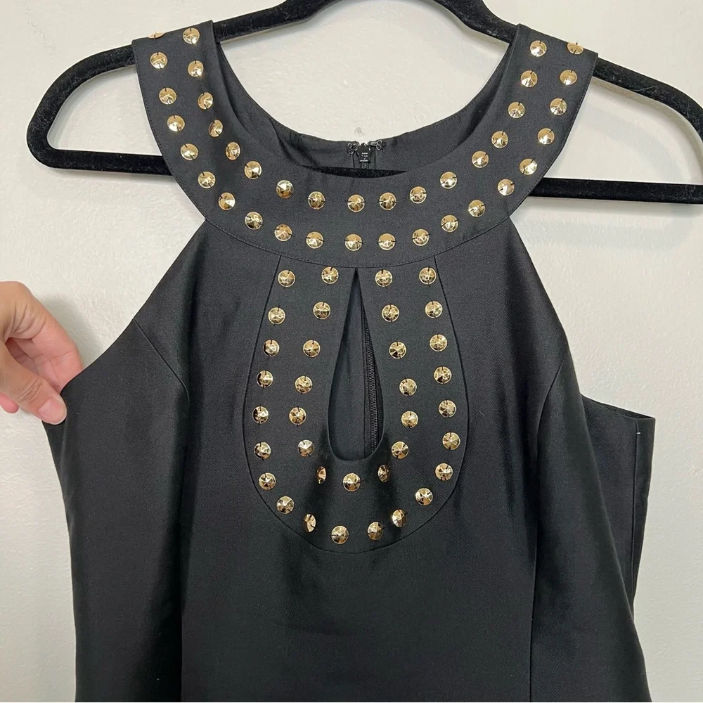 TRACY REESE Gold and Black Keyhole Classic Dress size 10